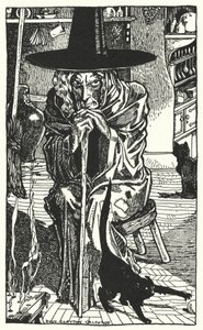 La Bruja Misma (grabado) de Dion Clayton Calthrop