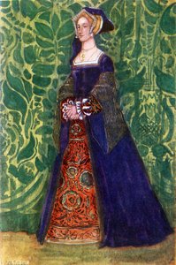 Traje de mujer en el reinado de Enrique VIII (1509-1547) de Dion Clayton Calthrop