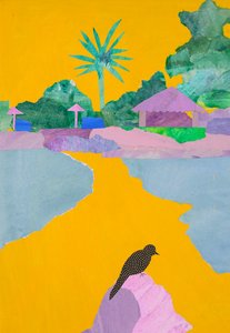 Playa brasileña (collage)