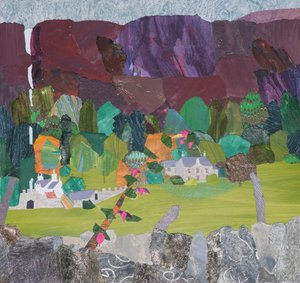 Fucsia en Carsaig (collage) de Dione Verulam