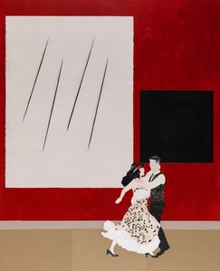 En sintonía con Malevich, 2020 (collage) de Dione Verulam