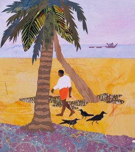 Paseo matinal, Neeleshwar (collage) de Dione Verulam