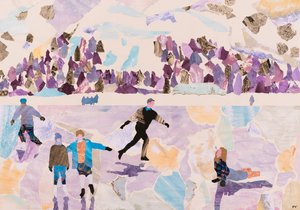 Patinaje en plein air, 2015 (collage)
