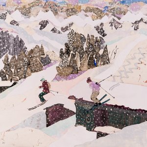 Esquiando hasta el almuerzo, 2015 (collage)