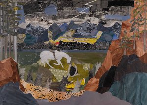 Las Walkures se reúnen, Ciclo del Anillo de Wagner (collage)