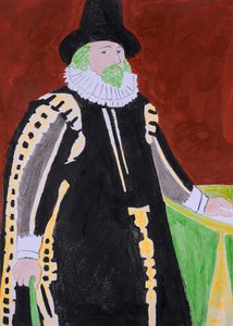 El monstruo de ojos verdes, Francis Bacon (serigrafía y acrílico) de Dione Verulam