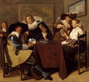Una elegante fiesta de cartas