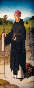 Iglesia parroquial (Parochiekerk Sint-Pieter). Pintura. Dirk Bouts. El Martirio de San Erasmo. Ca 1460-1464. (detalle). Panel derecho. de Dirck Bouts