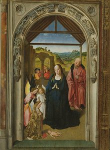 La Natividad, c.1445 (detalle) de Dirck Bouts