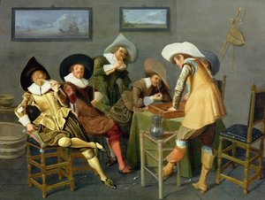 Caballeros en una taberna