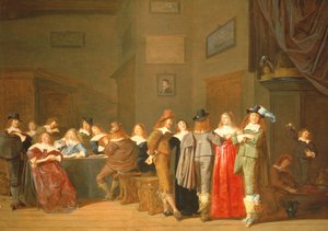 Escena de cortejo de Dirck Hals