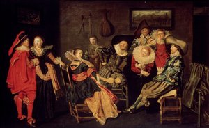 La Compañía Alegre, siglo XVII de Dirck Hals