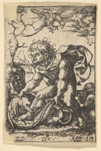 Hombre con un pez de Dirck Vellert
