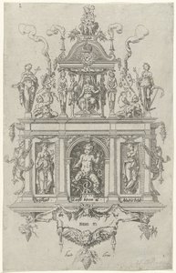 Blasón de la cámara de retórica de Haarlem De Wijngaertrancken