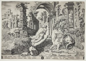 Balaam y el ángel de Dirck Volckertsz. Coornhert