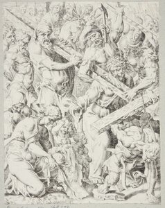 Cristo llevando la cruz y el milagro del paño de Verónica