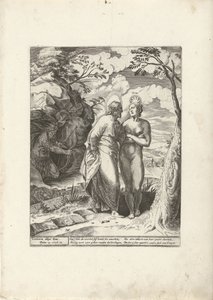 Cristo ama la verdad, pero es aborrecida por los malhechores. Triunfo de la verdad (título de la serie) de Dirck Volckertsz. Coornhert