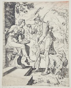 Esaú vendiendo su primogenitura a Jacob por un guiso de lentejas