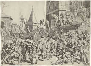 Infanticidio en Belén de Dirck Volckertsz. Coornhert
