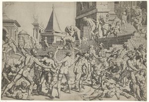 Infanticidio en Belén de Dirck Volckertsz. Coornhert