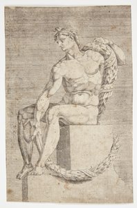 Desnudo de la Capilla Sixtina de Dirck Volckertsz. Coornhert