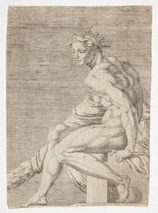 Desnudo de la Capilla Sixtina de Dirck Volckertsz. Coornhert