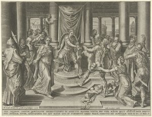 Juicio de Salomón de Dirck Volckertsz. Coornhert