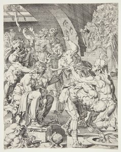 La burla de Cristo de Dirck Volckertsz. Coornhert