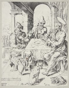 La cena en Emaús de Dirck Volckertsz. Coornhert