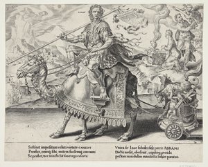 El triunfo de Isaac de Dirck Volckertsz. Coornhert