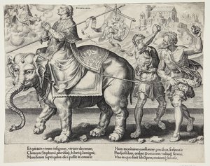 El triunfo de Esteban de Dirck Volckertsz. Coornhert