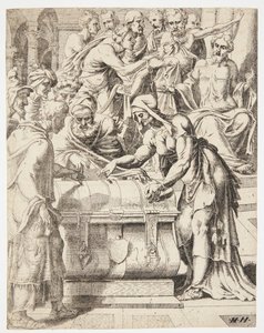 La ofrenda de la viuda de Dirck Volckertsz. Coornhert