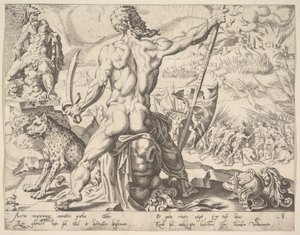 Gad, de la serie Los Doce Patriarcas, 1550 de Dirck Volkertsen Coornhert
