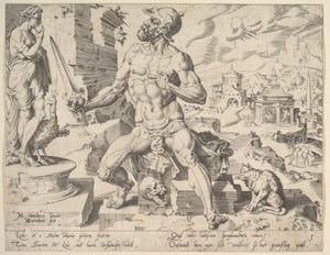 Simeón, de la serie Los Doce Patriarcas, 1550 de Dirck Volkertsen Coornhert