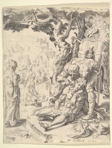 La Parábola del Buen Samaritano, 1549 de Dirck Volkertsen Coornhert