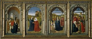 Cuatro escenas de la vida de la Virgen, ca. 1442-1445 de Dirk Bouts