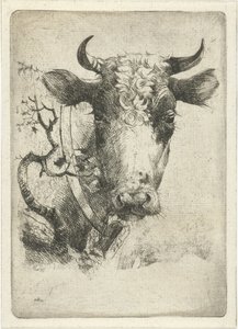 cabeza de vaca con collar de Dirk Dirksen
