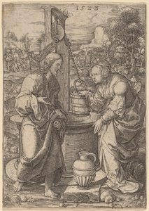 Cristo y la Mujer de Samaria de Dirk Jacobsz Vellert