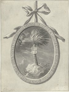Emblema de la sociedad de ejercicios de Rotterdam De Palmboom, 1785. de Dirk Langendijk