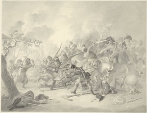Pelea en un pueblo de Dirk Langendijk