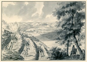 Vista de Namur y el río Maas, visto desde el suroeste