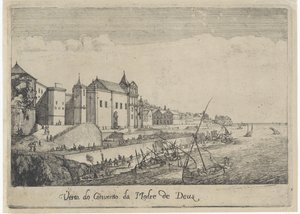 Vista del Monasterio de la Madre de Dios en Lisboa Vista do Convento da Madre de Deus (título sobre objeto) Vistas de Lisboa (título de la serie)