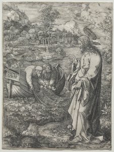 Jesús llamando a San Pedro y San Andrés