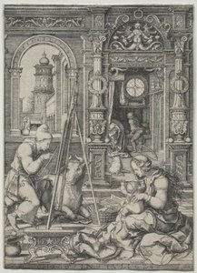 San Lucas pintando a la Virgen de Dirk Vellert