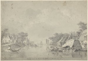 Vista del río Lek en Utrecht de Dirk Verrijk