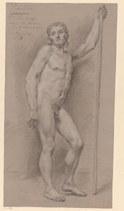 Desnudo masculino de pie, visto de frente (2º premio 1776) de Dirk Versteegh