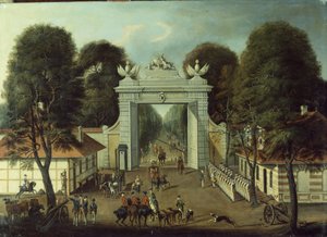 Pabellón de caza en Potsdam, c.1735 de Dismar Degen