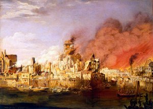 El Gran Incendio de Hamburgo el 5 de mayo de 1842 de Ditlev Martens