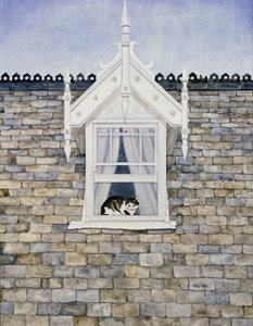 Gato de la buhardilla de St. Helier de Ditz
