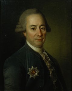 Retrato de Pyotr Vasilyevich Bakunin 1725-1786, 1782